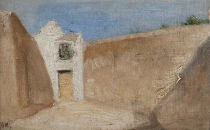 Henri Evenepoel (1872-1899) La maison blanche, 1897
Huile sur toile marouflée sur...