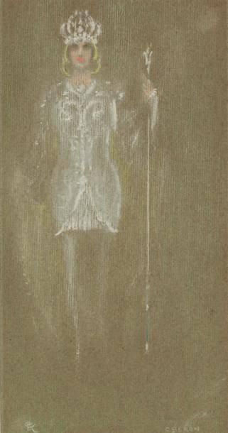 Fernand Khnopff (1858-1921) Rezia, 1911
Crayon sur papier.
Monogrammé FK en bas à...
