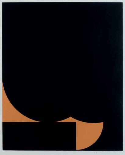 GUY VANDENBRANDEN (1926-2014) Compositie, 1961
Lithographie, n° 16/30.
Signée en...
