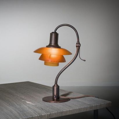 POUL HENNINGSEN (1894-1967) Danemark 
Lampe de table ajustable «Question Mark» modèle...