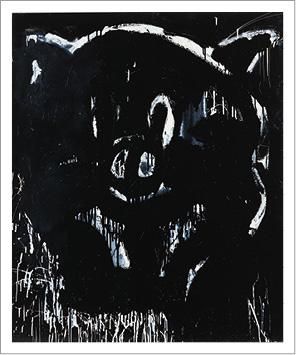 Joyce PENSATO (Née en 1941) Dark Porky, 2007
Huile et vernis sur toile.
Signée, datée...