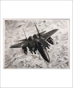 Robert LONGO (né en 1953) Study for F-14 Snow Cap, 2011
Encre et fusain sur papier.
Signé...