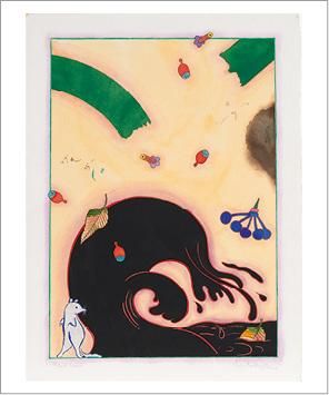 MARTIN BRADLEY (NÉ EN 1931) Black Wave, 1994
Gouache et aquarelle sur papier.
Signée...