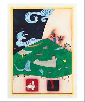 MARTIN BRADLEY (NÉ EN 1931) Over the green hill, 1995
Aquarelle, crayon et gouache...