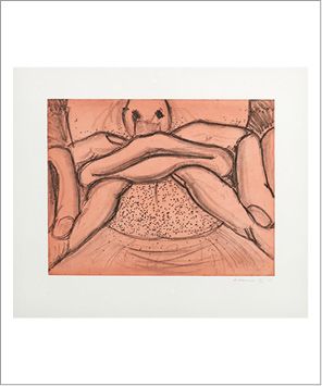 Bruce NAUMAN (né en 1941) Soft ground etching - Orange, 2007
Aquatinte en couleur.
Signée,...