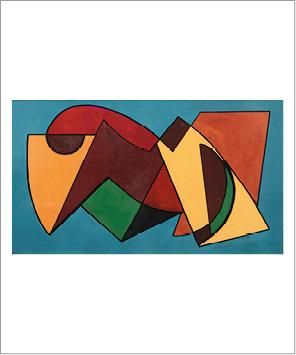 Atanasio Soldati (1896-1953) Abstraction, 1950
Huile sur toile.
Signée en bas à droite.
Oil...
