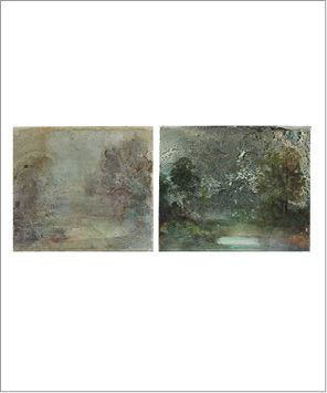 Didier MAHIEU (né en 1961) Garden, 2009
Ensemble de deux huiles sur toiles.
Signées...