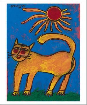 CORNEILLE (1922-2010) Un chat d'Hiver, 1990
Gouache sur papier.
Signée et datée en...