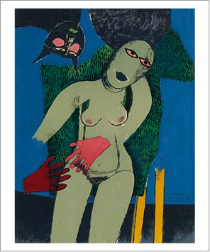 CORNEILLE (1922-2010) La femme aux chats, 1975
Lithographie.
Signée, datée, titrée...