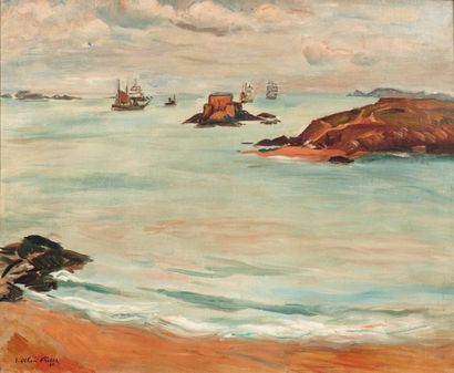 ACHILLE EMILE OTHON FRIESZ (1879-1949) Le grand Be à Saint Malo, 1935 Huile sur toile....