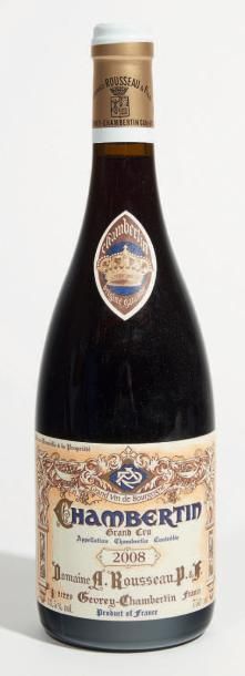 null 1 BOUTEILLE CHAMBERTIN Grand cru - A. ROUSSEAU 2008