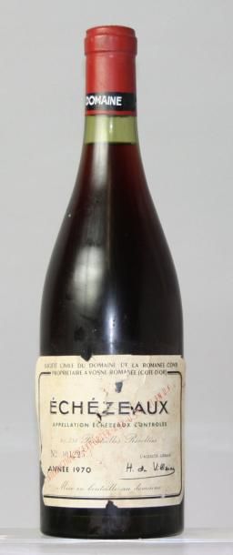 null * 1 BOUTEILLE ECHEZEAUX Grand cru
Domaine de LA ROMANEE CONTI 1970
Etiquette...