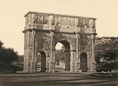 JAMES ANDERSON Rome, Arc de Constantin, vers 1856
Épreuve sur papier salé d'après...