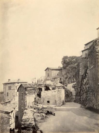 FÉLIX THIOLLIER 2 photographies vers 1870 «Malval (Loire)» et «Izieux»
Épreuves sur...