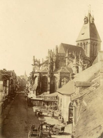 ALPHONSE DE BREBISSON 6 photographies vers 1855
Abside St Gervais Falaise (vue de...