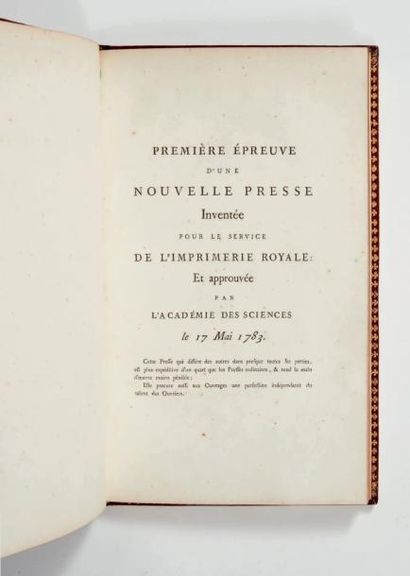 REYRAC (Abbé de) Hymne au Soleil. Paris, Imprimerie royale, 1783.
In-8 [199 x 120...