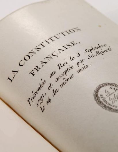 null La Constitution française, présentée au Roi le 3 septembre 1791, et acceptée...