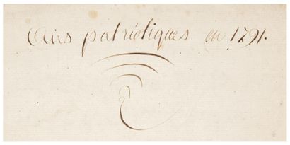 null Airs patriotiques en 1791. Sans lieu ni date [vers 1792-1794].
Manuscrit de...