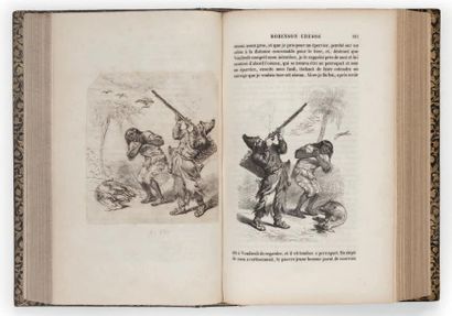 DEFOE (Daniel) Aventures de Robinson Crusoe. Traduction nouvelle. Edition illustrée...