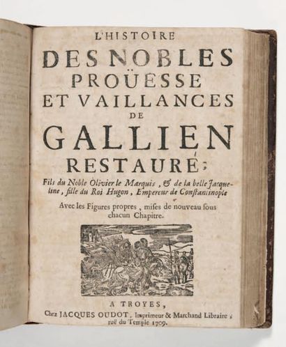 null [BIBLIOTHÈQUE BLEUE]. Recueil de 7 pièces imprimées à Troyes par les Oudot et...