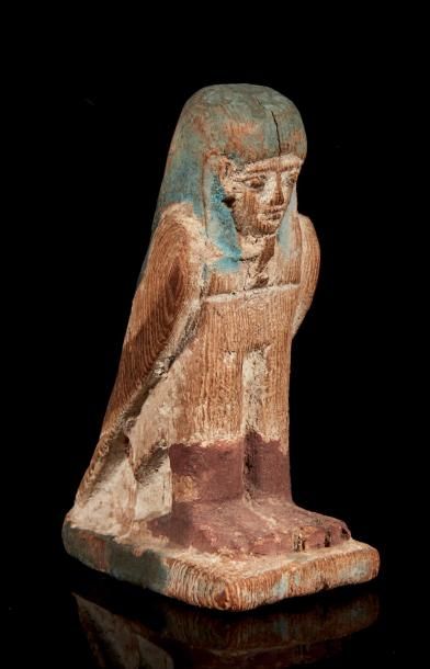 null OISEAU BA.
Égypte, Époque Ptolémaïque.
Figurine représentant l'oiseau Ba à tête...