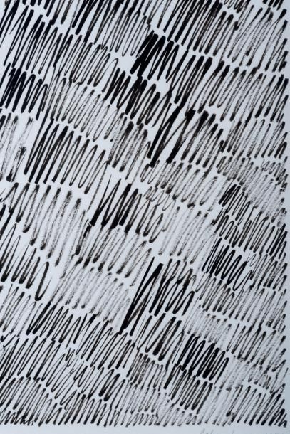 jan SCHOONHOVEN (1914-1994) T79-103, 1979
Encre sur papier.
Signée et datée en bas...