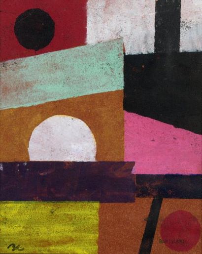 Boris LACROIX (1902-1984) Composition abstraite, 1925-1930
Technique mixte sur papier.
Signée...