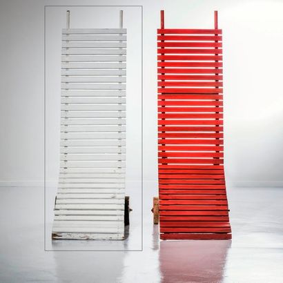 ALVAR & AINO AALTO | 1898-1975 & 1894-1949 | Finlande 
Chaise longue sur roulettes...