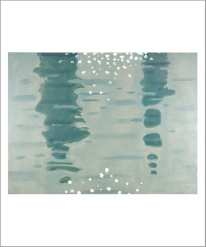Alex KATZ (né en 1927) Green reflections #2, série Black Brook, 1999
Huile sur toile.
Signée...