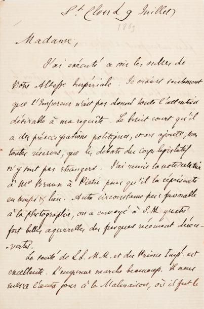 MéRIMéE Prosper (1803-1870) Ecrivain français. Lettre autographe signée, 2 pages...