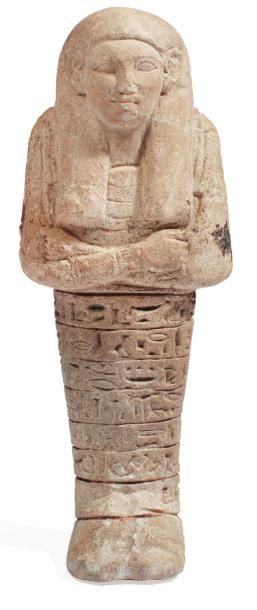 ÉGYPTE Shaouabti au nom de Pa-meket-Iset. Il est momiforme, coiffé de la perruque...