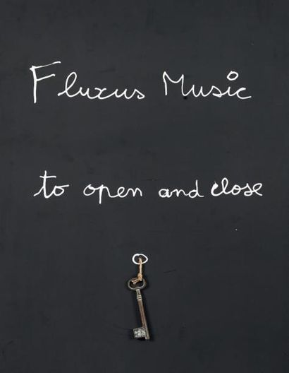 BEN (né en 1935) 
Fluxus Music - to open and close
Peinture sur bois, clé
Ed. 16/20
H_100...