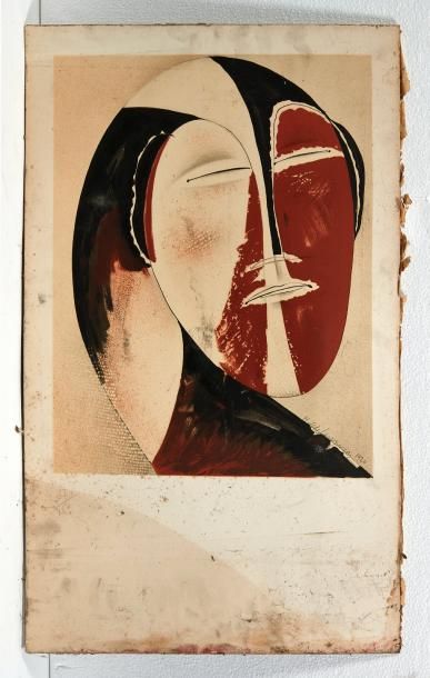 Henri de WAROQUIER (1881-1970) Le masque (métamorphose), 1920
Lithographie.
Signée...