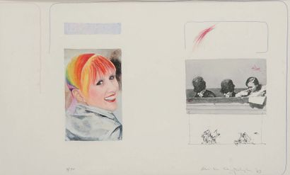 A. van Schuylenberg (Né en 1952) Sans titre, 1978 Lithographie en couleurs. Signée...