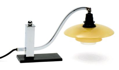 POUL HENNINGSEN Prototype lampe à poser modèle "Piano" "Mister swing". Deux réflecteurs...