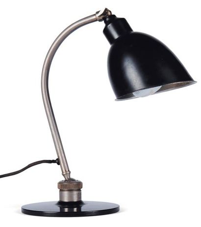 CHRISTIAN DELL (1893-1974) Lampe de bureau « Piccolo » Métal laqué noir et acier...