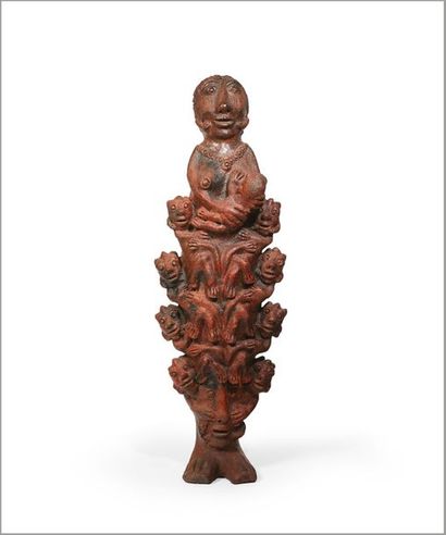 Seni Awa CAMARA (né en 1945) 
Sans titre
Sculpture en terre cuite.
Terracotta sculpture.
H_95...