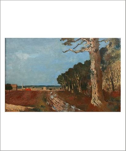 Roland OUDOT (1897-1981) 
Paysage après la pluie, Ile de France
Huile sur toile.
Signée...