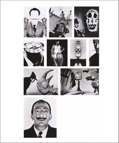 Philippe Halsman (1906-1979) 
Dali
Portfolio de 10 photographies, tirages argentiques.
Edition...