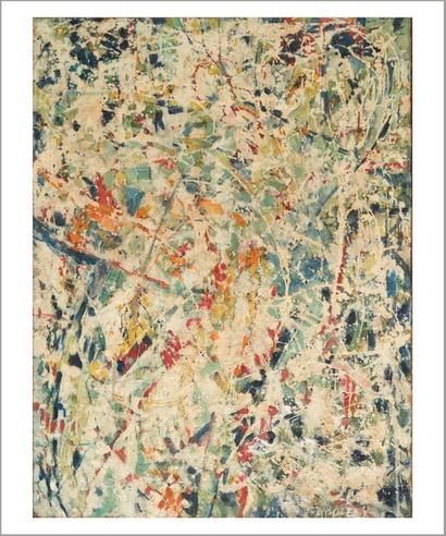 Théodore Appleby (1923-1985) 
Composition abstraite, 1958
Huile sur toile.
Signée...