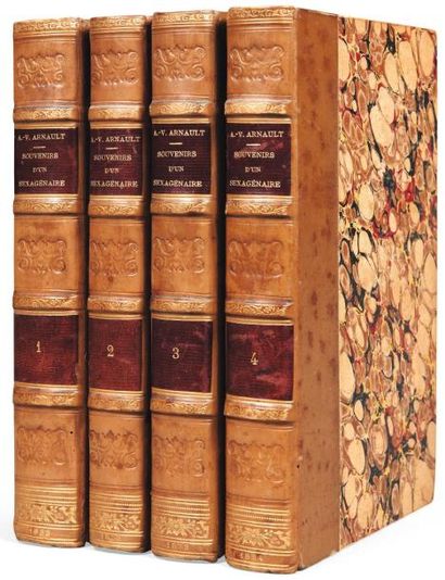 ARNAULT (Antoine Vincent) Souvenirs d'un sexagénaire. Paris, Dufey, 1833. 4 volumes...