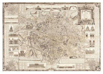 MOITHEY (Maurille-Antoine) Plan historique de la ville et fauxbourgs de Paris, son...