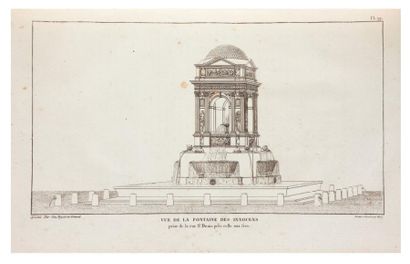 AMAURY-DUVAL Les Fontaines de Paris, anciennes et nouvelles, les plans indiquant...