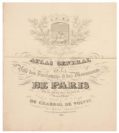 JACOUBET (Théodore) Atlas général de la ville des faubourgs et des monuments de Paris...