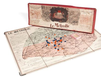 null [JEU]. Le Métrolic. Jeu de société. Paris, E. Dubuc, sans date [vers 1920-1925]....