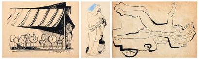 MARIA LAGORIO (1893-1979) et NICOLAS ISZELENOV (1891-1981) Deux « Impressions parisiennes...