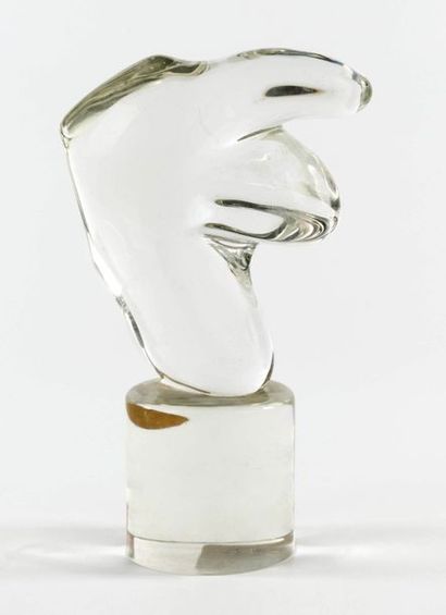 SIMONE CENEDESE Née en 1973 Italie Sculpture de verre
Verre, signée et datée, 1973
H_...
