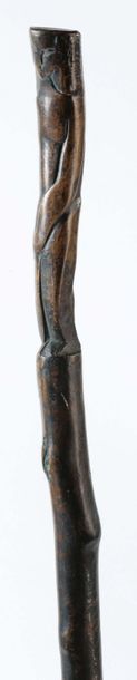 Ossip ZADKINE (1890-1967) Totem Bronze à patine brune, monogrammé OZ Vers 1930 H_101...