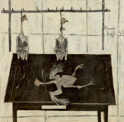 Bernard Buffet 1928 - 1999 
Les Poulets, 1948
signé Bernard Buffet et date 48 vers...