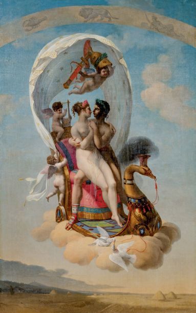 JEAN BAPTISTE DEBRET 1768 - 1848 
Les Quatre Saisons
Huile sur toile (le Printemps,...